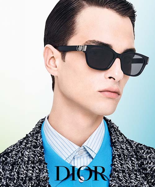 Dior-Man met zwarte zonnebril OZ-1